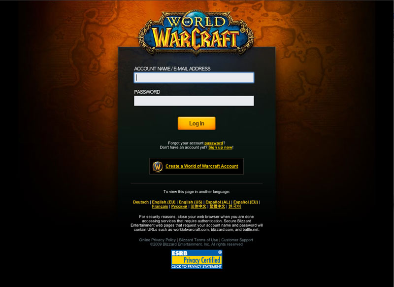 Battle.net Login