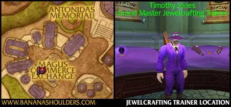 Jewelcrafting Trainer Location